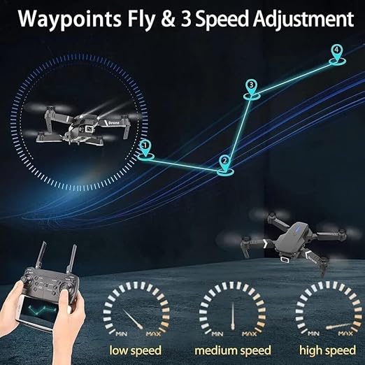 E99 Foldable HD Drone with 720p WiFi Camera