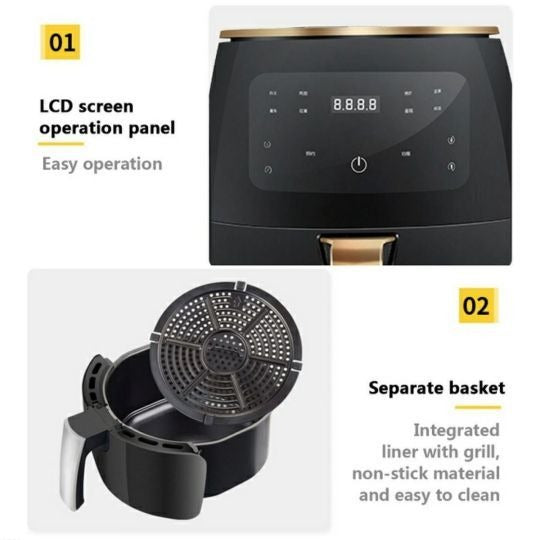 Silver Crest Digital Air Fryer XL 6L capacity 2400 watts