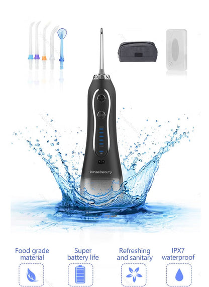 Advanced Cordless Water Flosser: 5 Modes, 360° Nozzle for Superior Oral Care