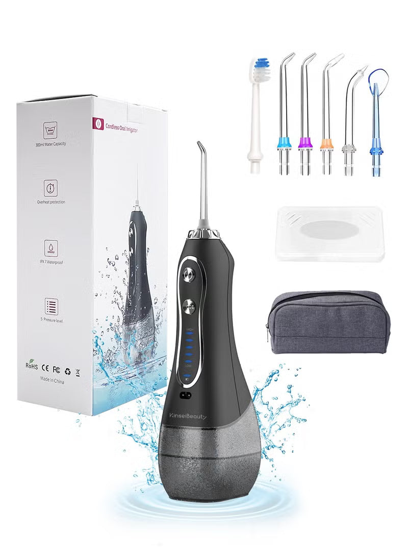 Advanced Cordless Water Flosser: 5 Modes, 360° Nozzle for Superior Oral Care