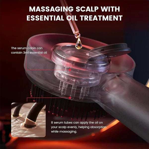 Noorella™ Scalp Massager Brush: Stress-Relieving Hair Care Tool for All Hair Types