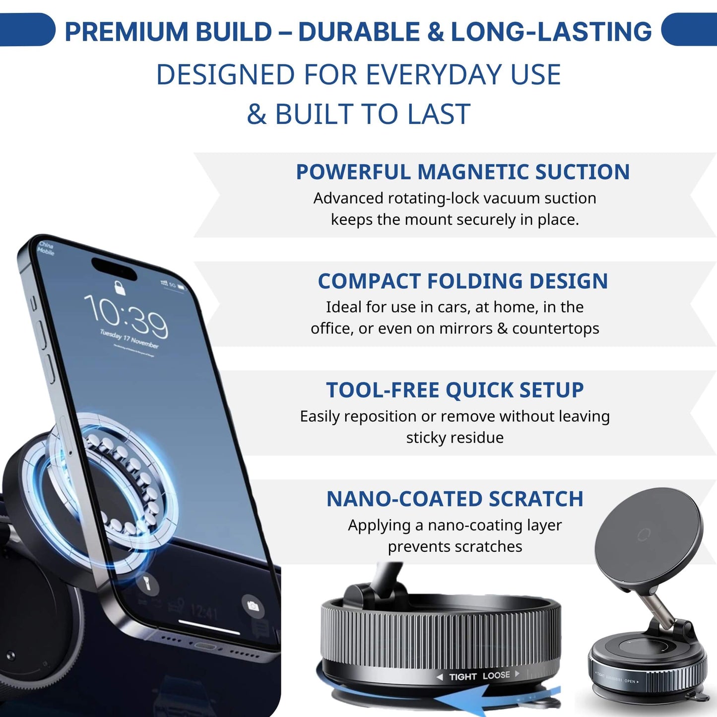 Magnetic Suction Car Phone Mount 2025 Model