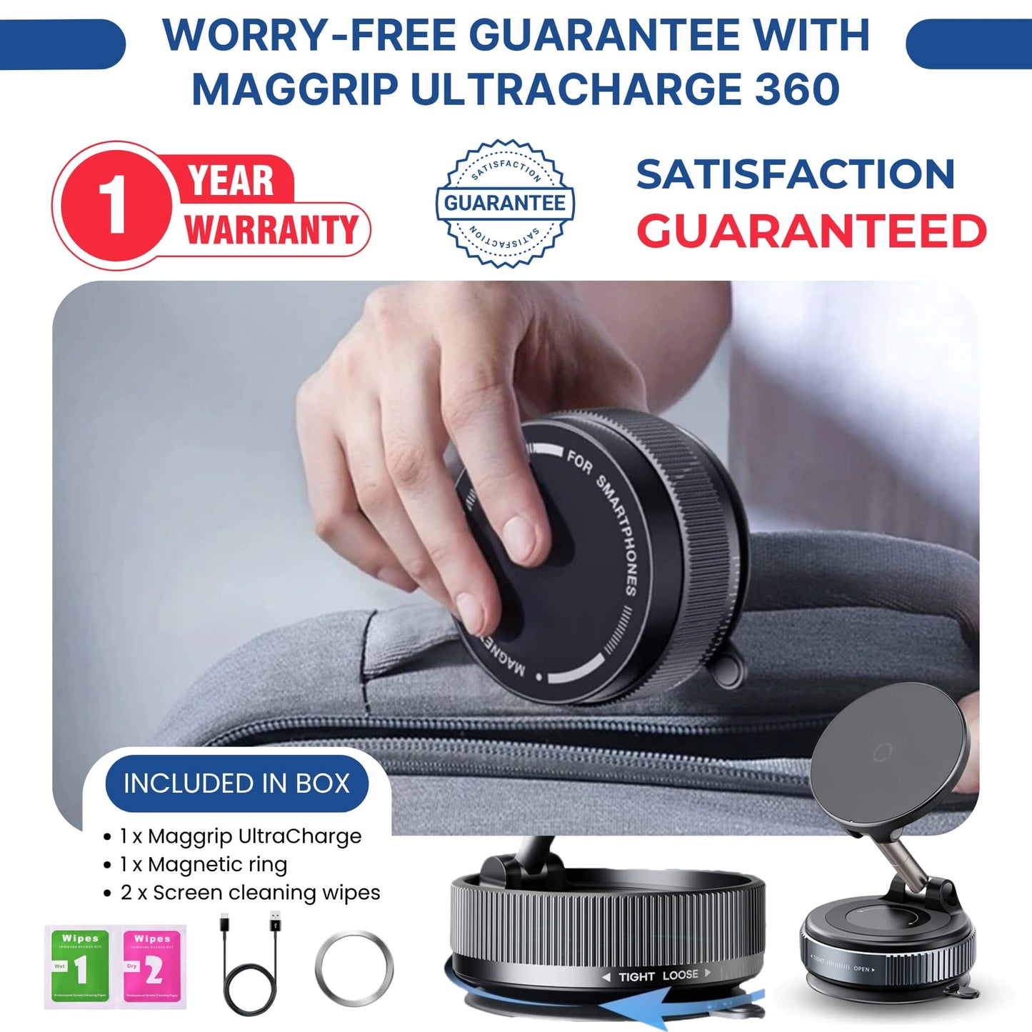 Magnetic Suction Car Phone Mount 2025 Model
