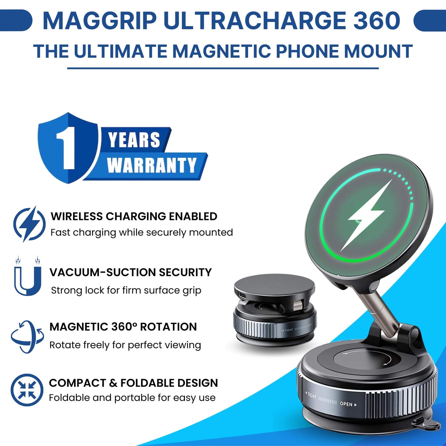 Magnetic Suction Car Phone Mount 2025 Model