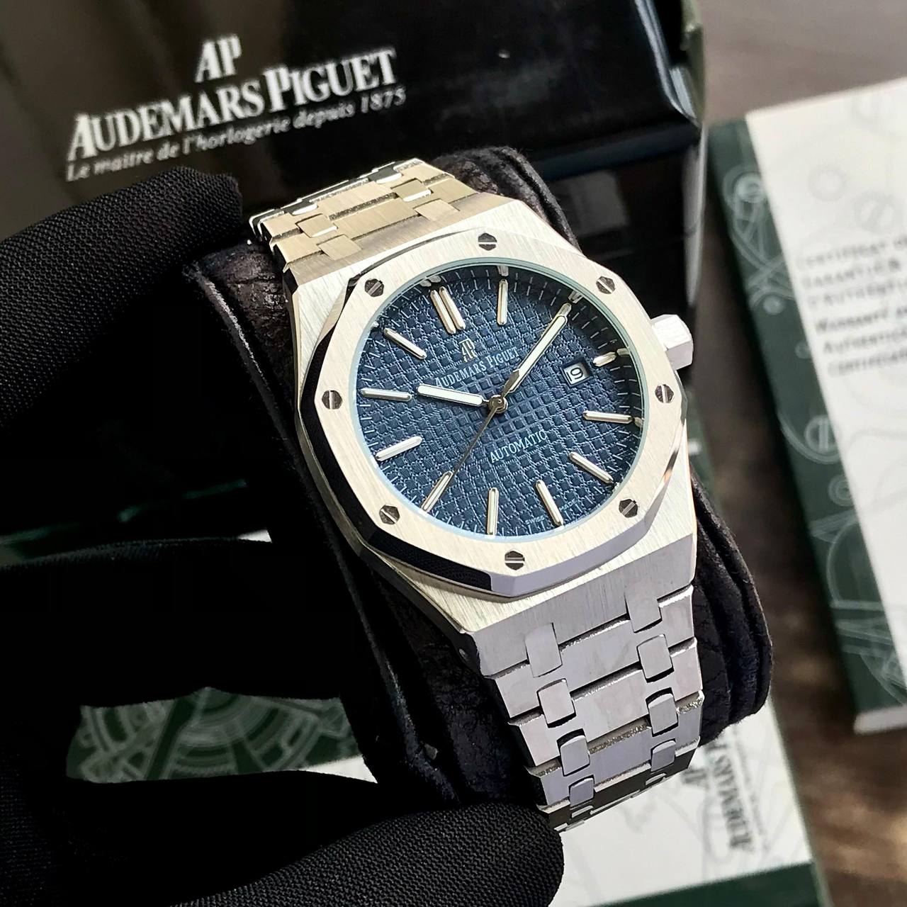 Audemars Piguet Royal Oak Diamond-Studded Swiss Automatic Men's Luxury Watch
