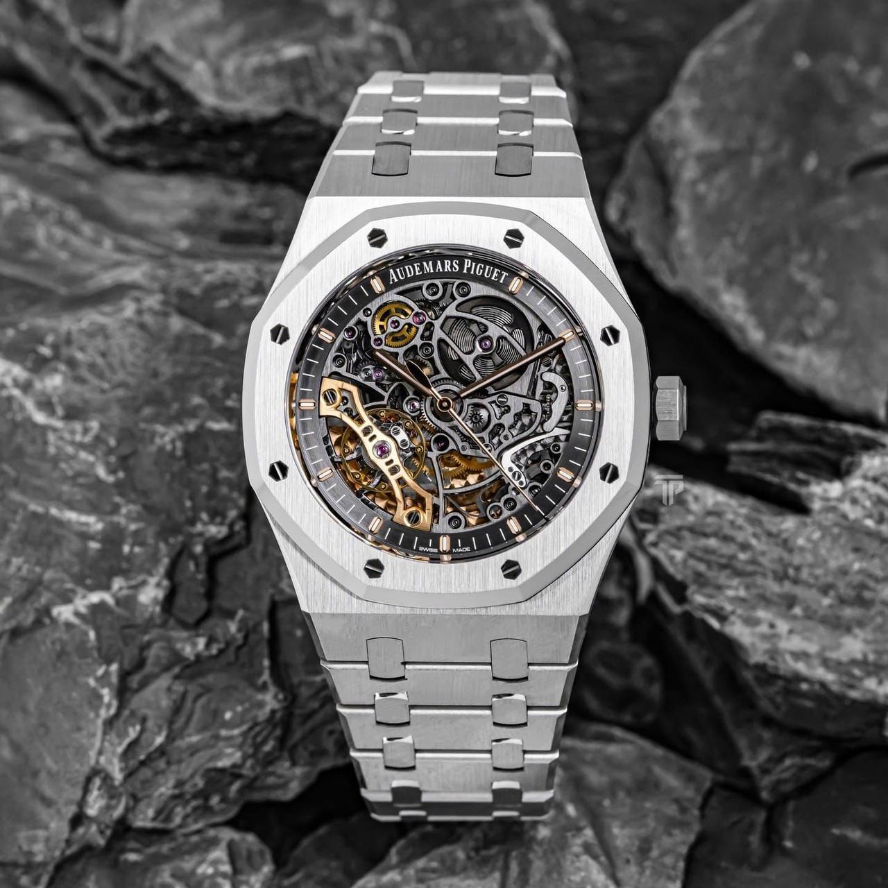 Audemars Piguet Royal Oak Diamond-Studded Swiss Automatic Men's Luxury Watch