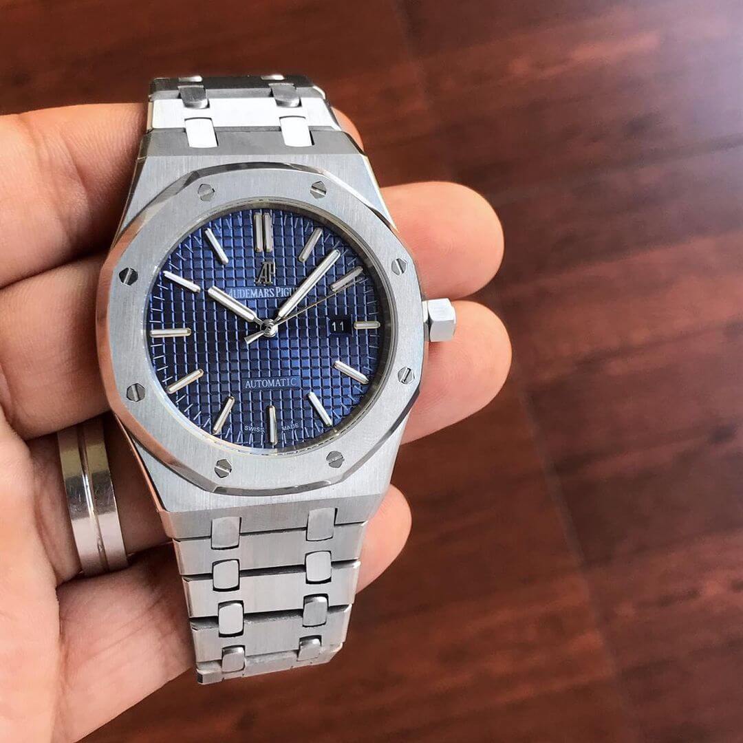 Audemars Piguet Royal Oak Diamond-Studded Swiss Automatic Men's Luxury Watch