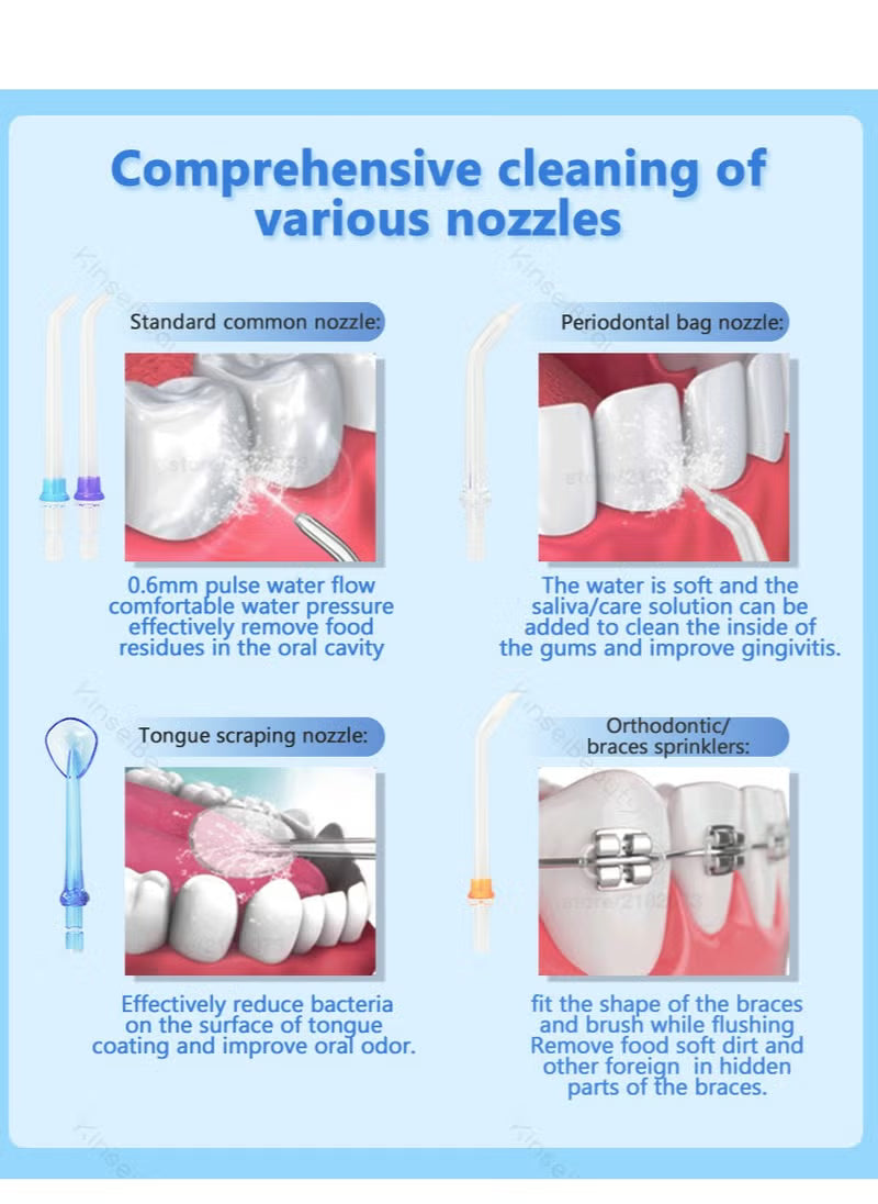 Advanced Cordless Water Flosser: 5 Modes, 360° Nozzle for Superior Oral Care