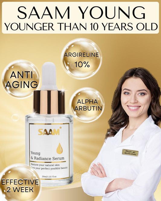 SAAM Young Radiance Serum: Korean Skincare for Brightening and Smooth Skin