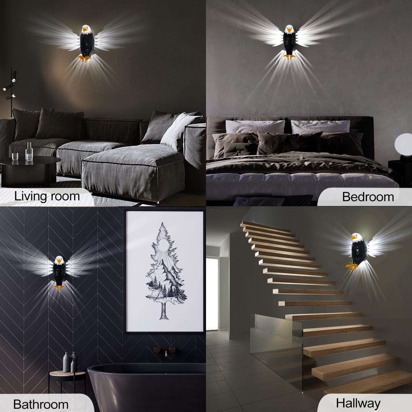 Buy and Get Free Delivery 🔥  - Eagle Light Lamp With Remote Control & Powered by Battery