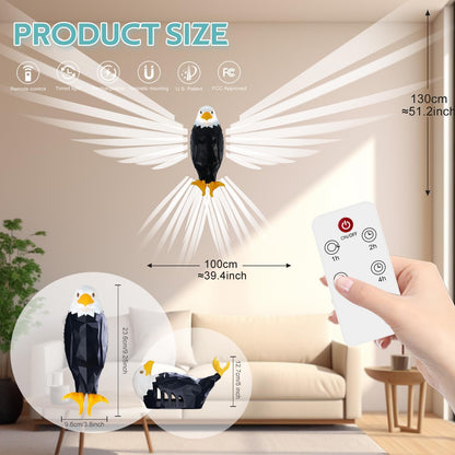 Buy and Get Free Delivery 🔥  - Eagle Light Lamp With Remote Control & Powered by Battery